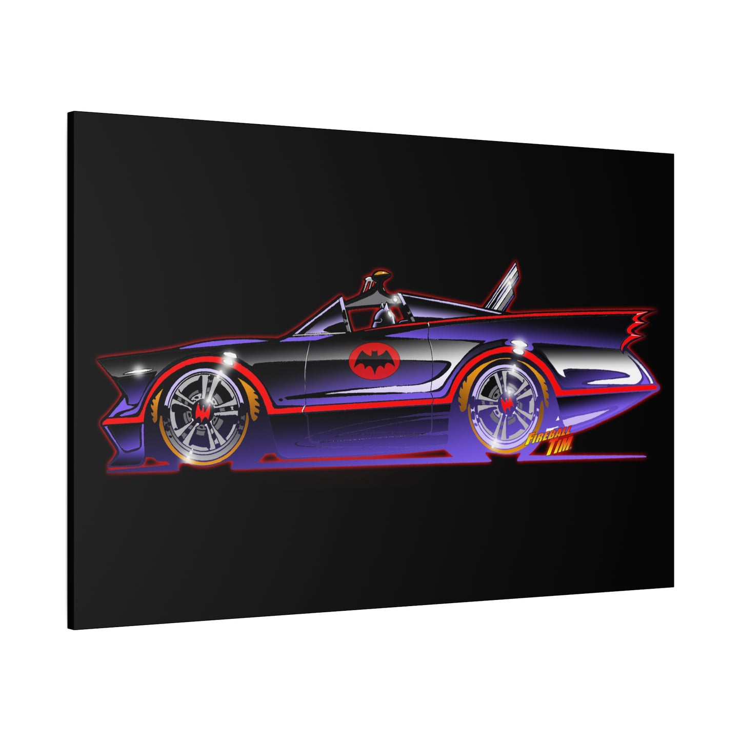 BATMOBILE 1966 BATMAN TV Car Canvas Art Print 11x14