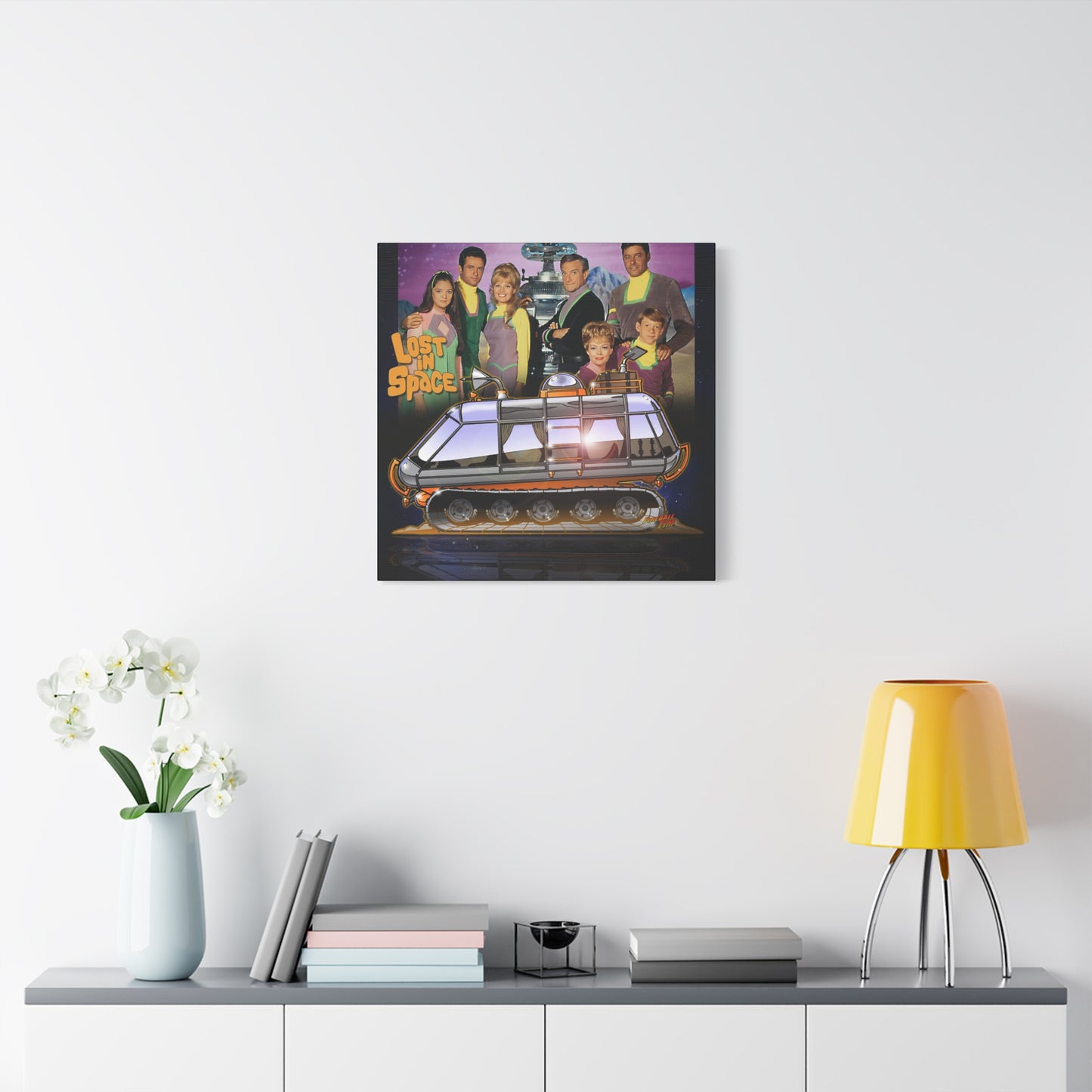 LOST in SPACE Classic TV Chariot Canva Art Wall Print