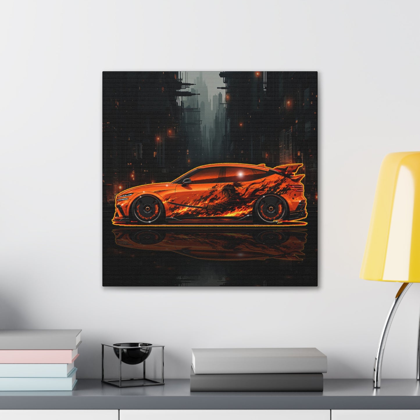 GENESIS MAGMA 2027 Custom Collectible Fireball Art Canvas Stretched Print