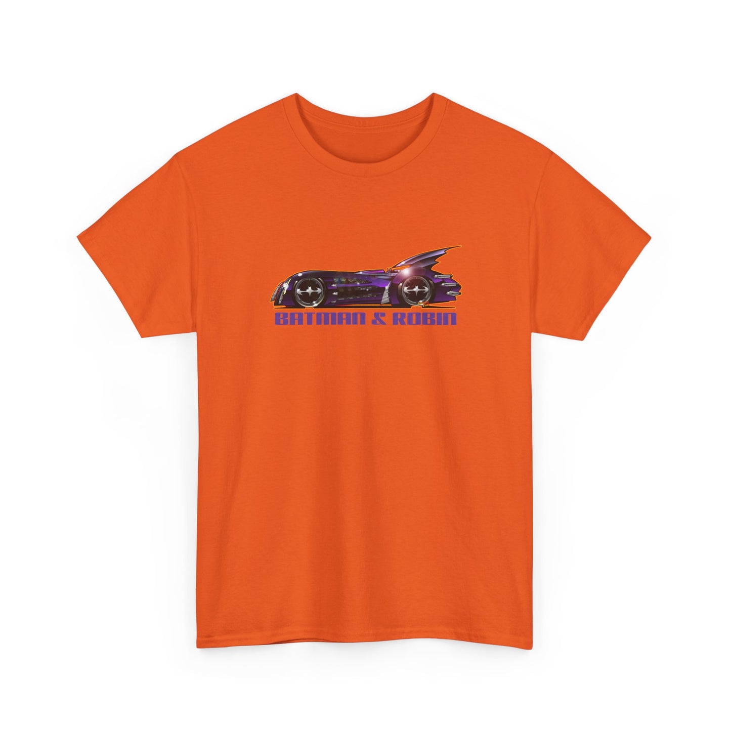 BATMAN & ROBIN 1997 BATMOBILE Movie Car Fireball Art Tee Shirt - Multiple Sizes