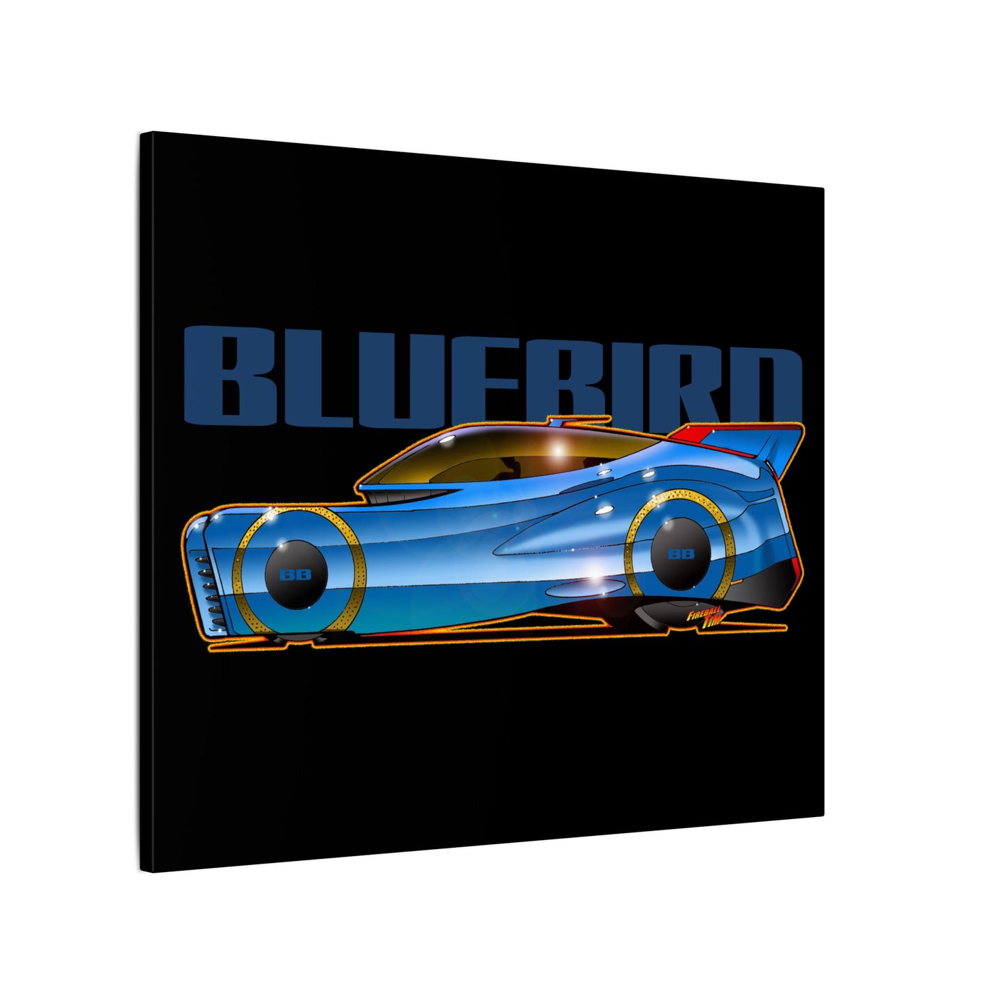 BLUEBIRD FIREBALL CONCEPT Canvas Art Print - 11x14