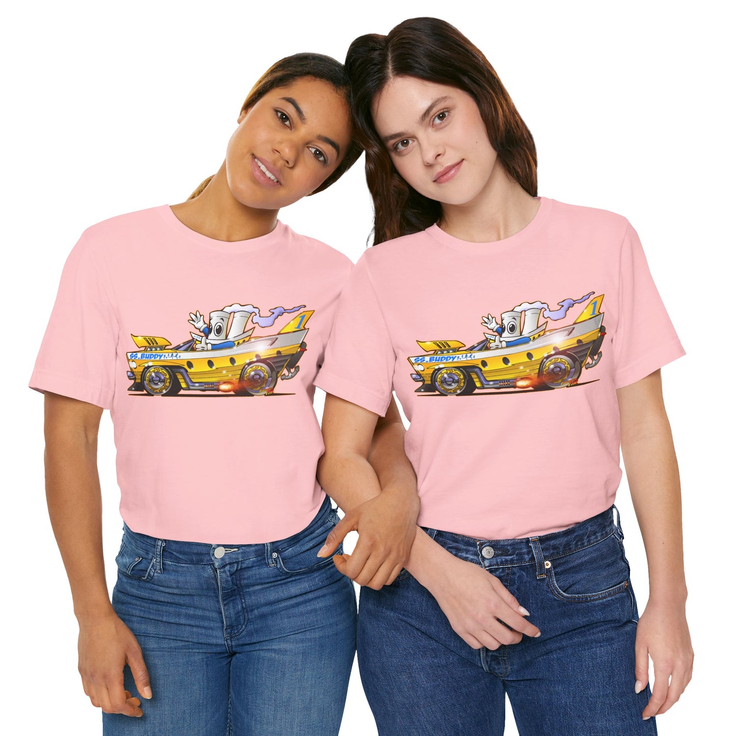 BUDDY CRUISE BUDDYMOBILE Custom Car Art Short Sleeve Tee in 17 Colors