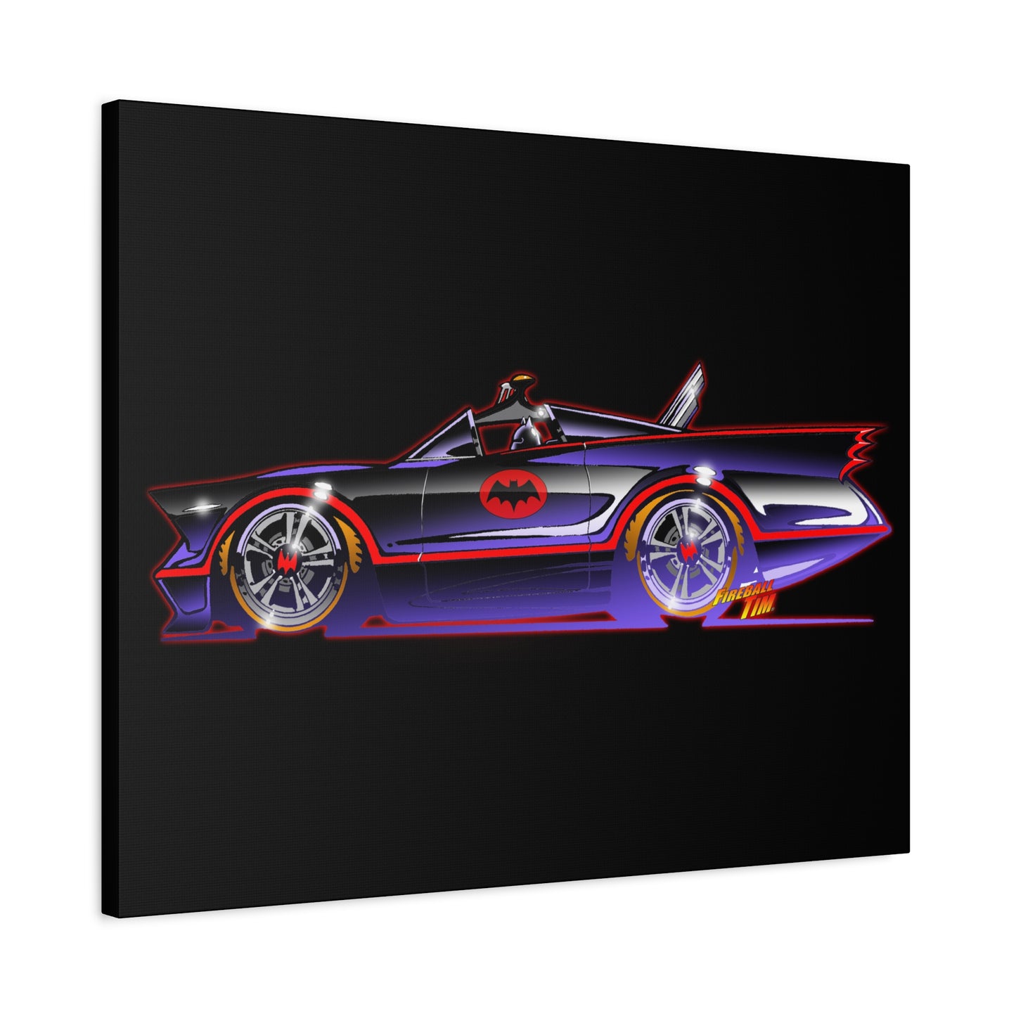 BATMOBILE 1966 BATMAN TV Car Canvas Art Print 11x14