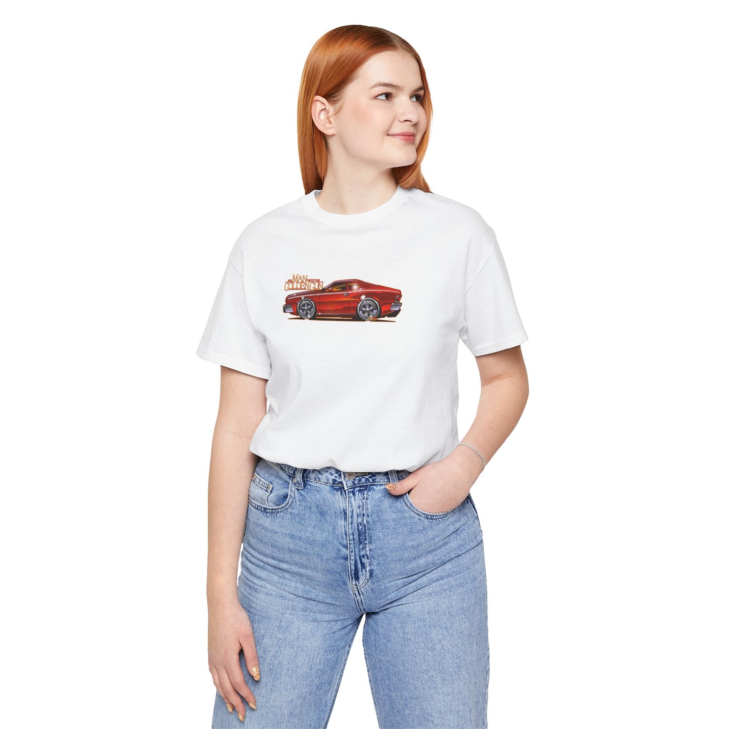 MAN WITH THE GOLDEN GUN AMC Hornet James Bond Fireball Art Short Sleeve Tee