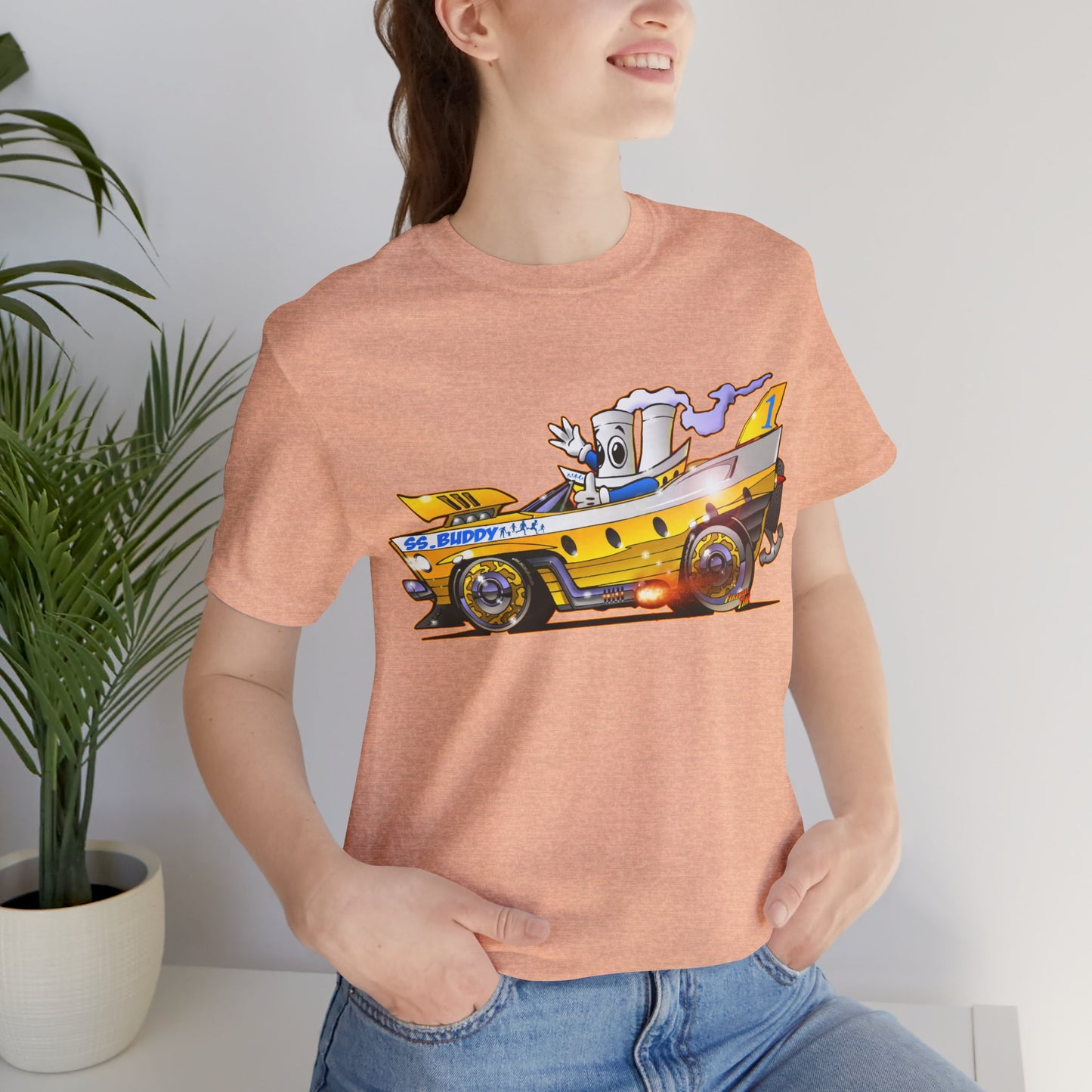 BUDDY CRUISE BUDDYMOBILE Custom Car Art Short Sleeve Tee in 17 Colors