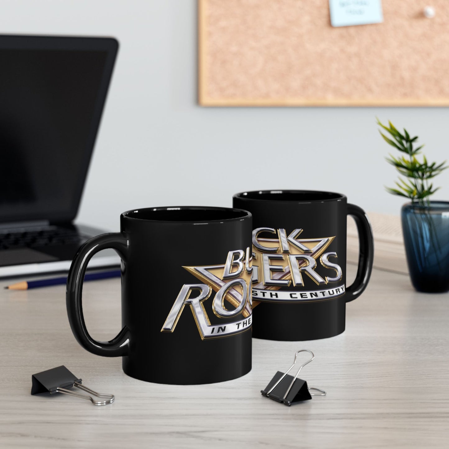 BUCK ROGERS Official Black Mug 11oz