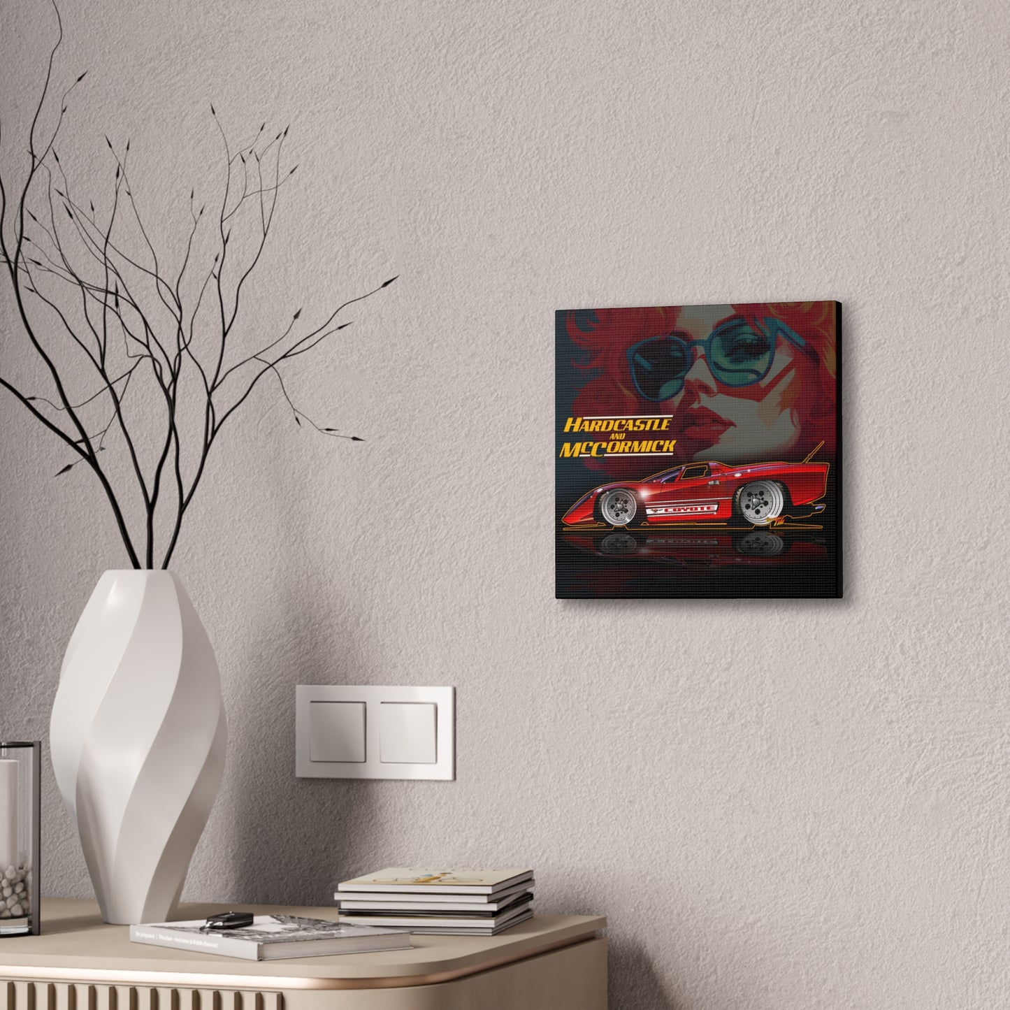 HARDCASTLE & McCORMICK COYOTE GT TV Canvas Art Wall Print - 12x12