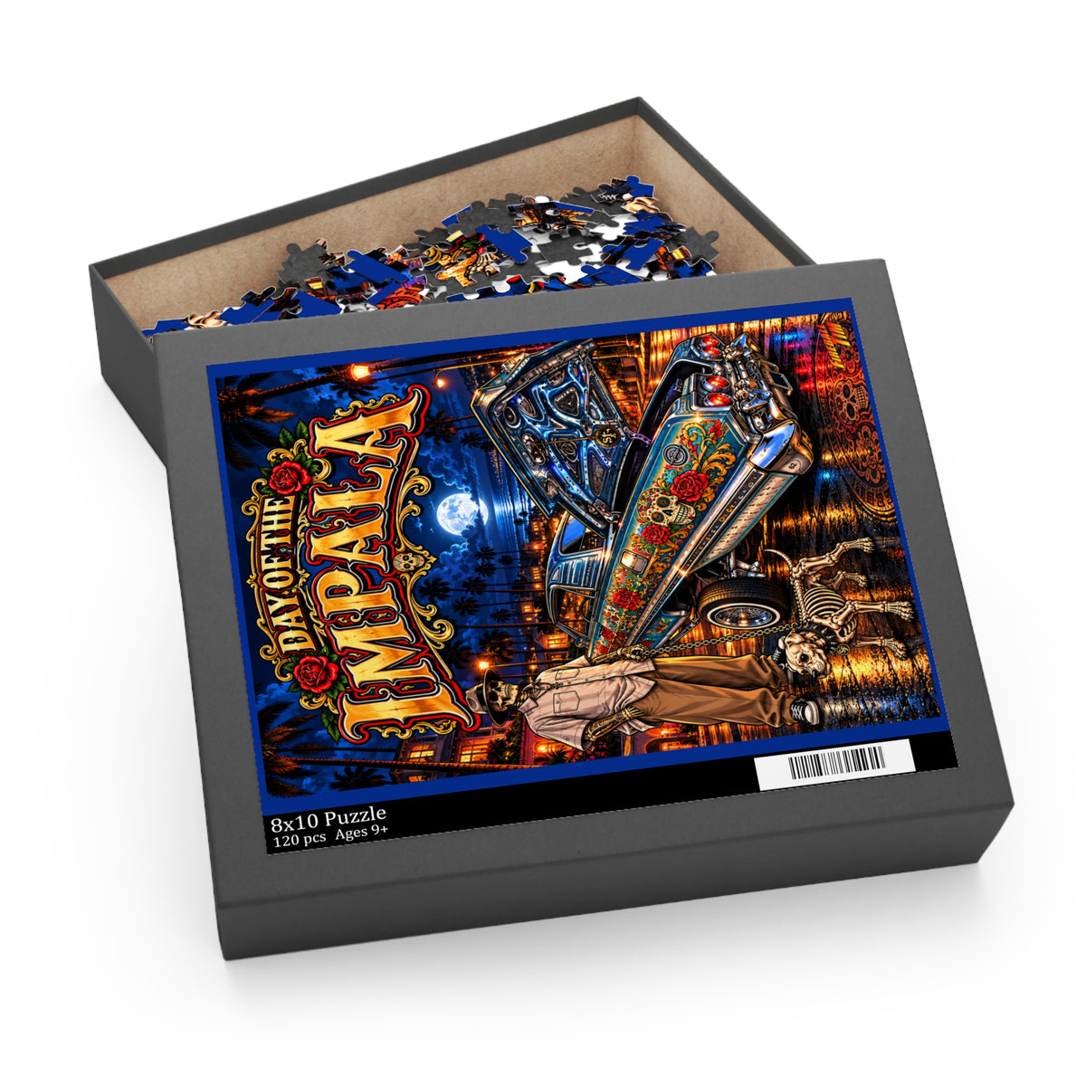 DAY OF THE IMPALA Halloween Jigsaw Puzzle — Chevrolet Impala (120/252/500‑Piece)