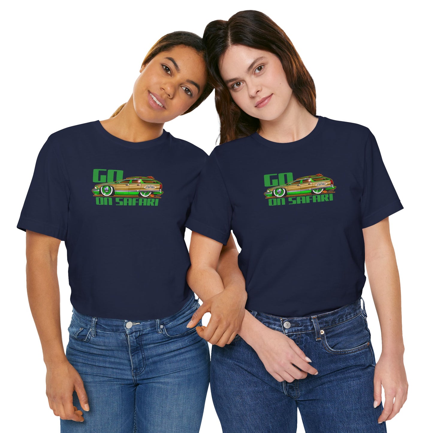 BUICK ROADMASTER Station Wagon Safari Custom Car Art Short Sleeve Tee - Colors