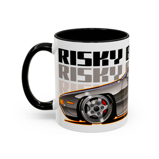 RISKY BUSINESS Porsche 928 Fireball Art Coffee Mug - 2 Sizes