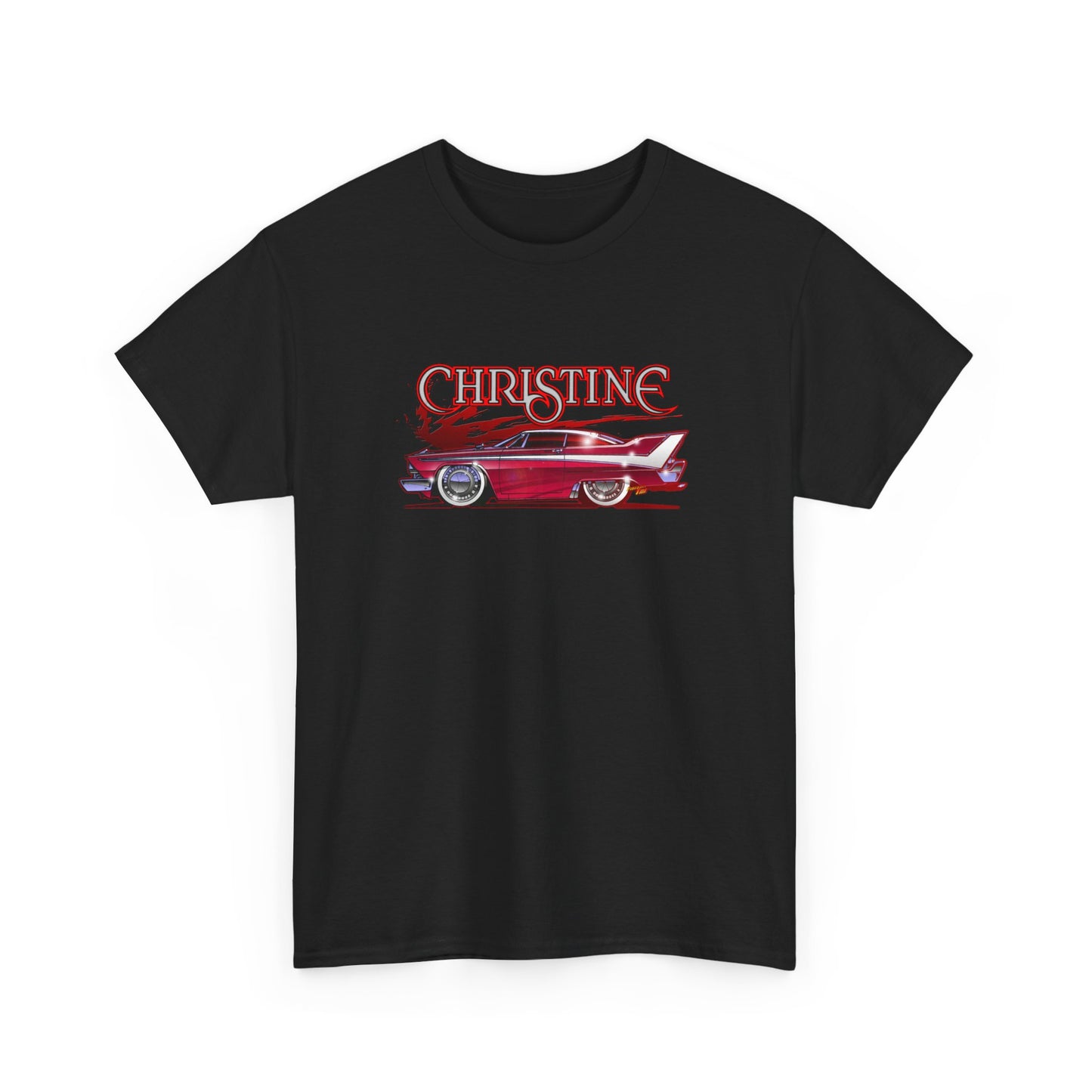 CHRISTINE Movie Car 1958 Plymouth Fury Concept Art Heavy Cotton Tee