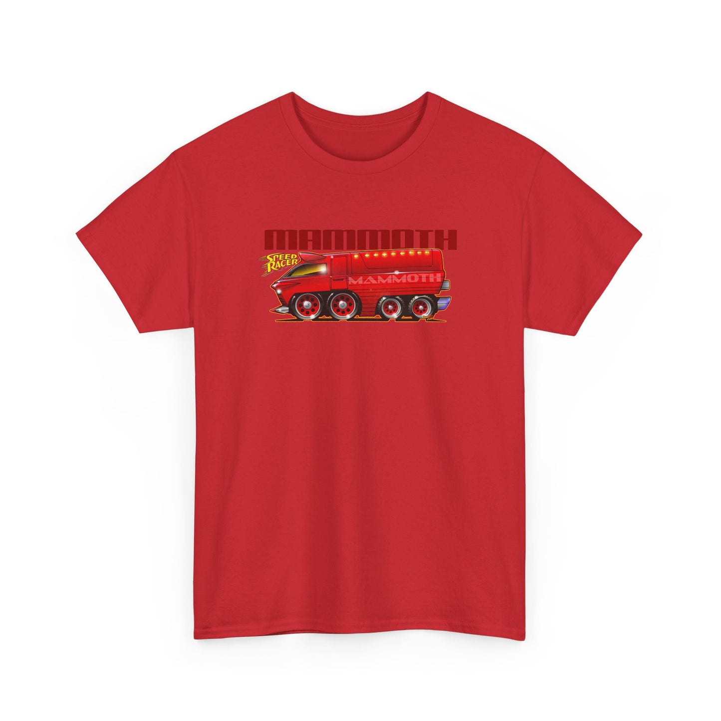 SPEED RACER MAMMOTH CAR Fireball Art Tee Shirt - Multiple Colors