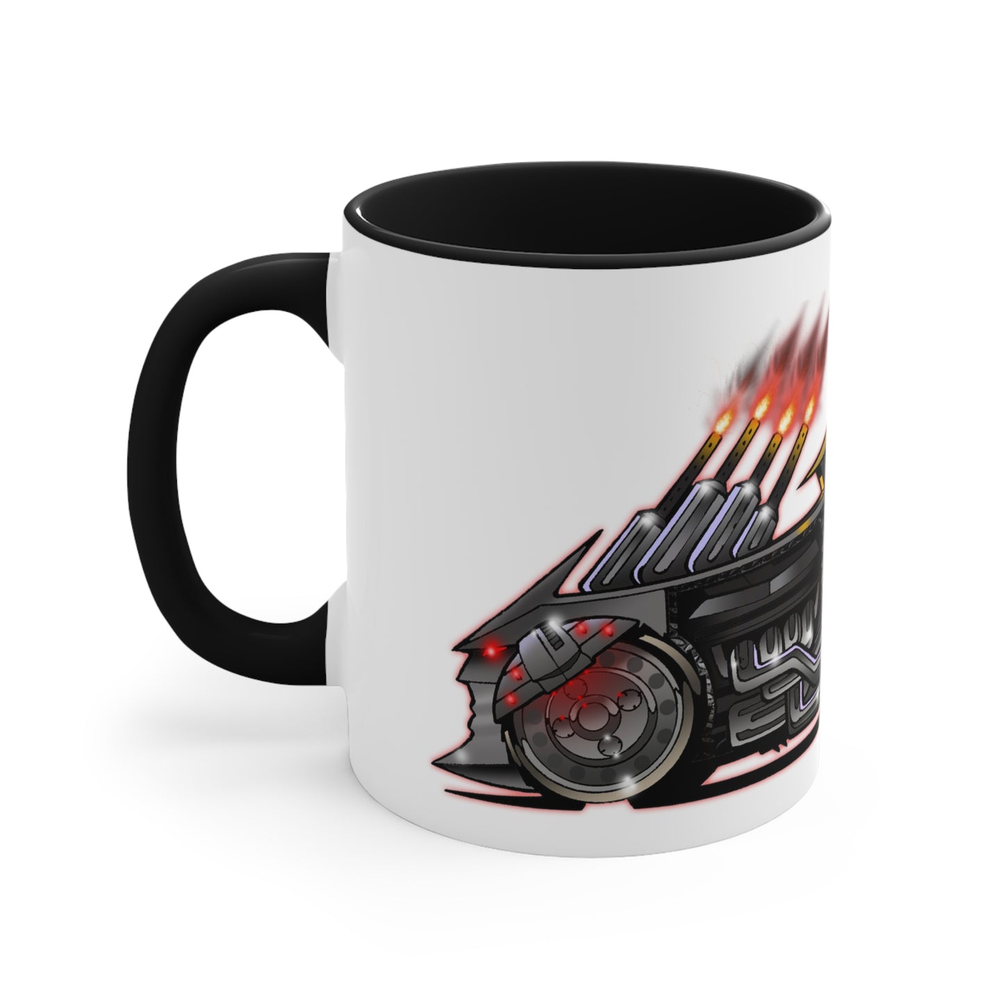 Fireball Tim BATSHAKER Batmobile Movie Car Coffee Mug 11oz