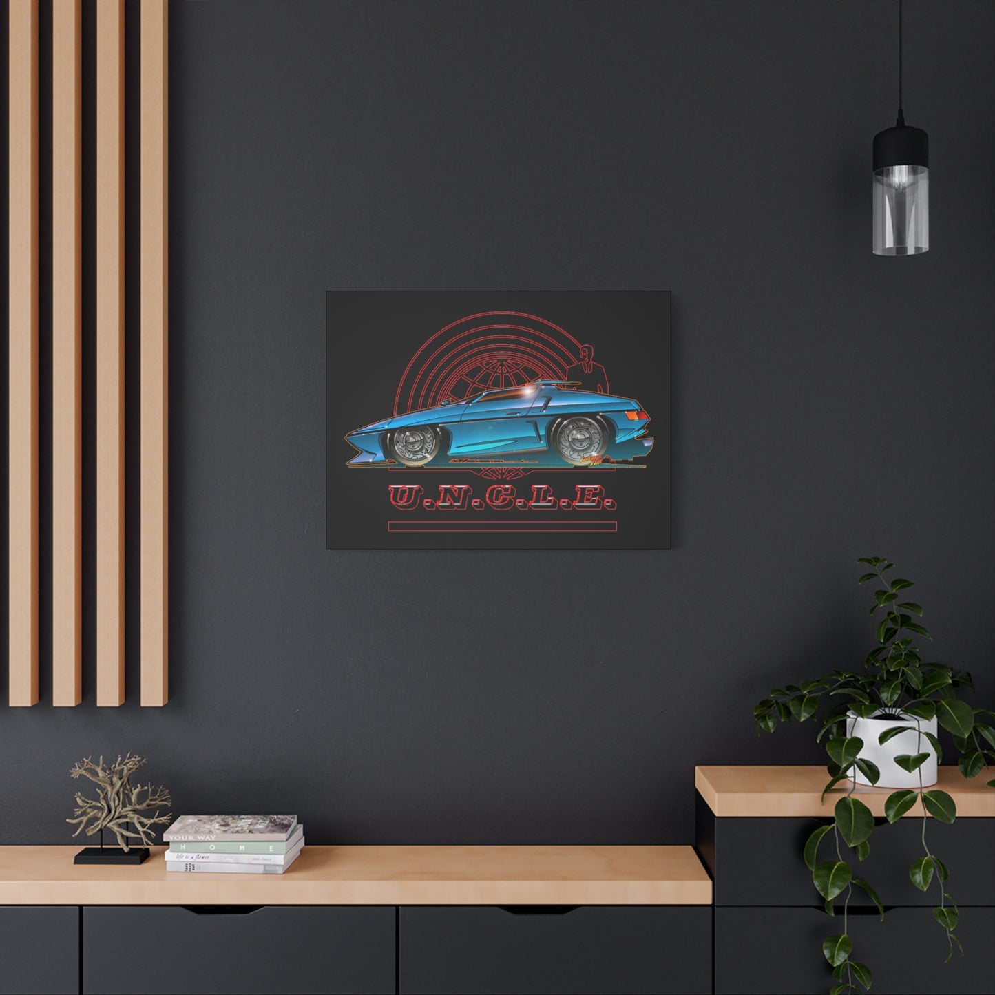 THE MAN FROM U.N.C.L.E. Piranha TV Car Fireball Canvas Art Print