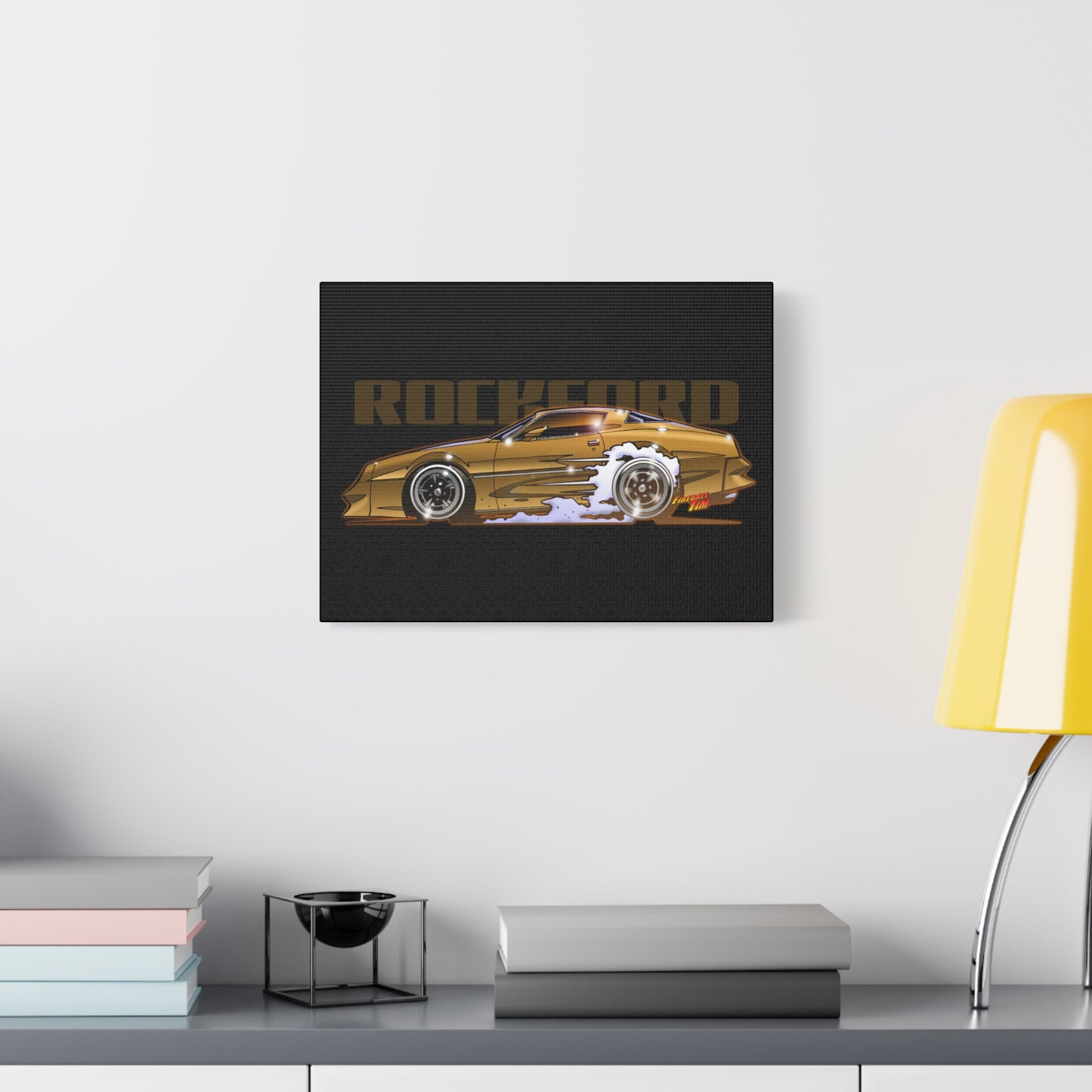 ROCKFORD FILES Pontiac Firebird Fireball Art Canvas Wall Print
