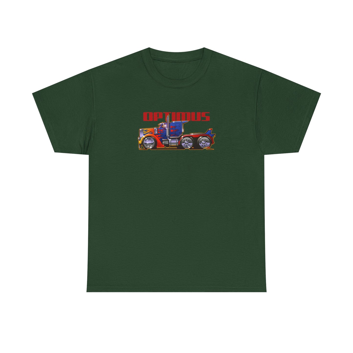 TRANSFORMERS OPTIMUS PRIME Semi Truck Fireball Art Tee Shirt - Multiples