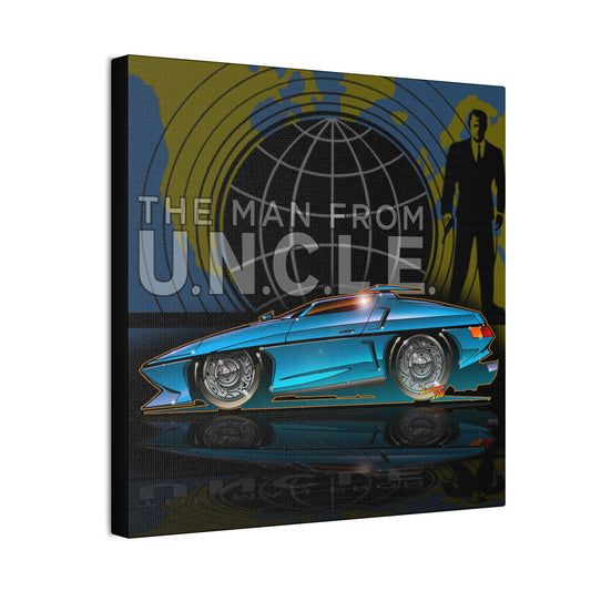 THE MAN FROM U.N.C.L.E. Piranha TV Car Fireball Canvas Art Print - 12x12