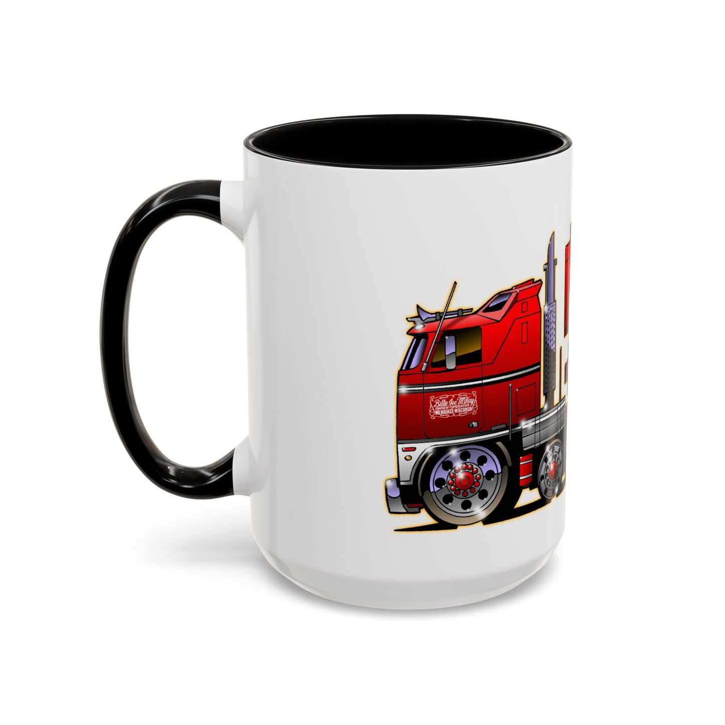 BJ AND THE BEAR TV Show Semi Truck Concept Art Coffee Mug 2 Sizes 2 Colors