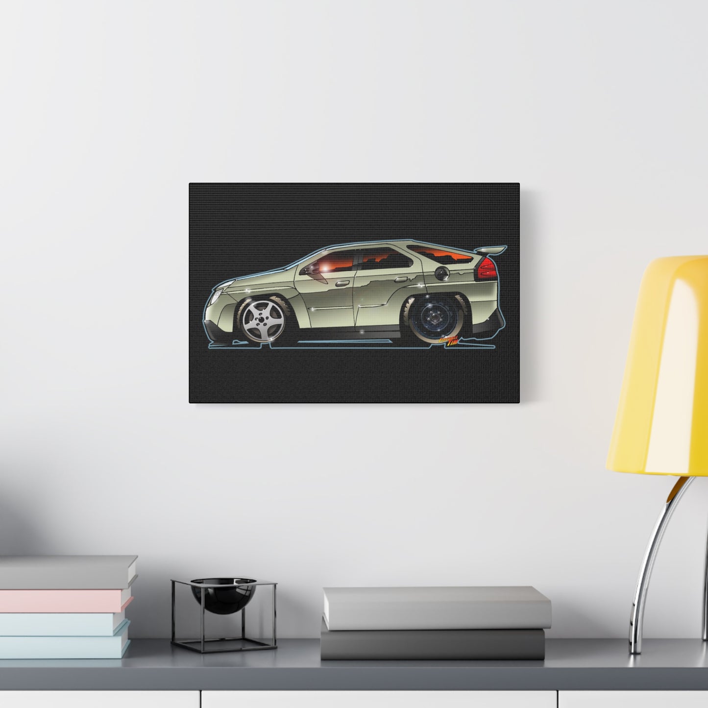 BREAKING BAD Pontiac Aztek Fireball Art Canvas Wall Print