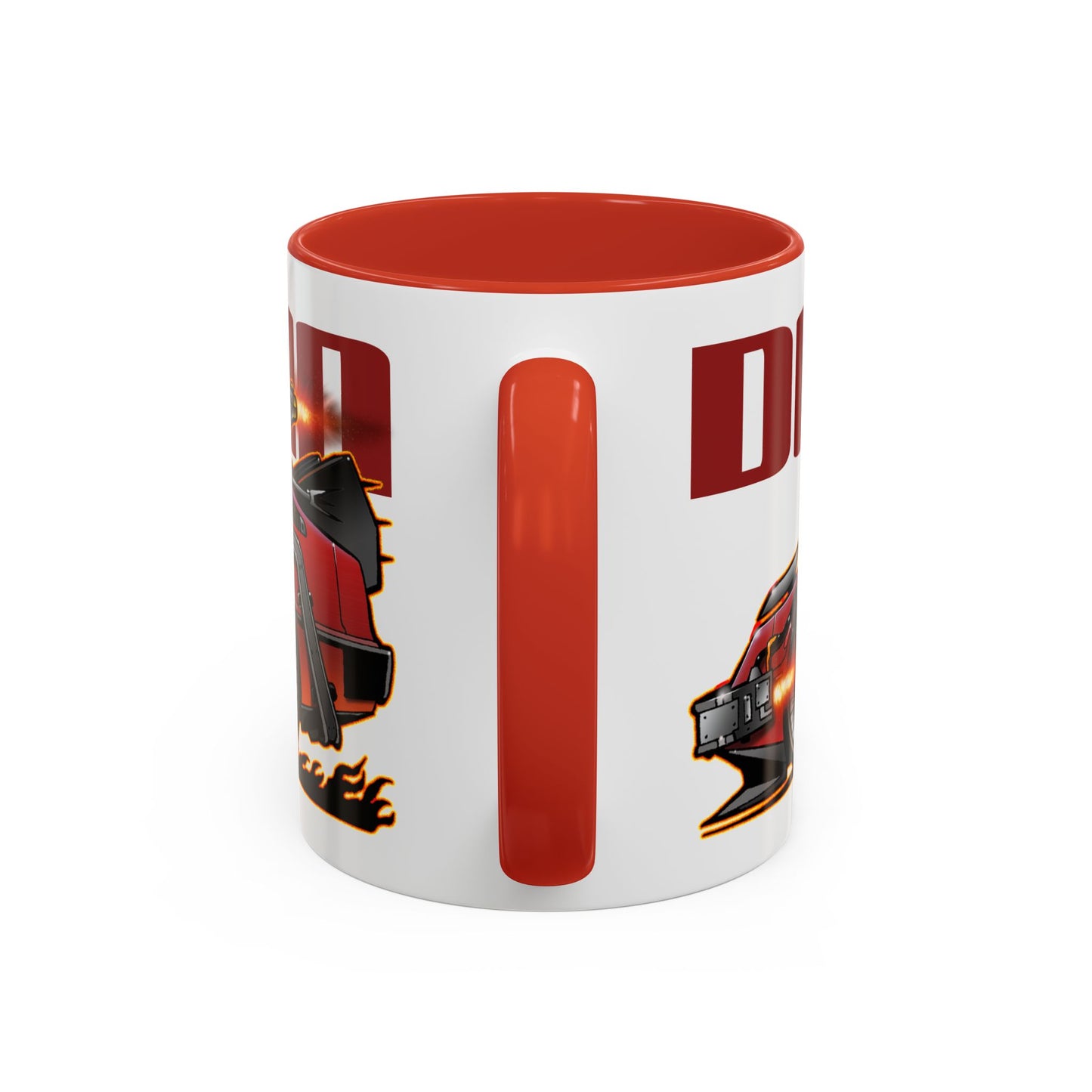 BACK TO THE FUTURE DELOREAN Red Steel Time Machine Collectible Coffee Art Mug 2 Sizes