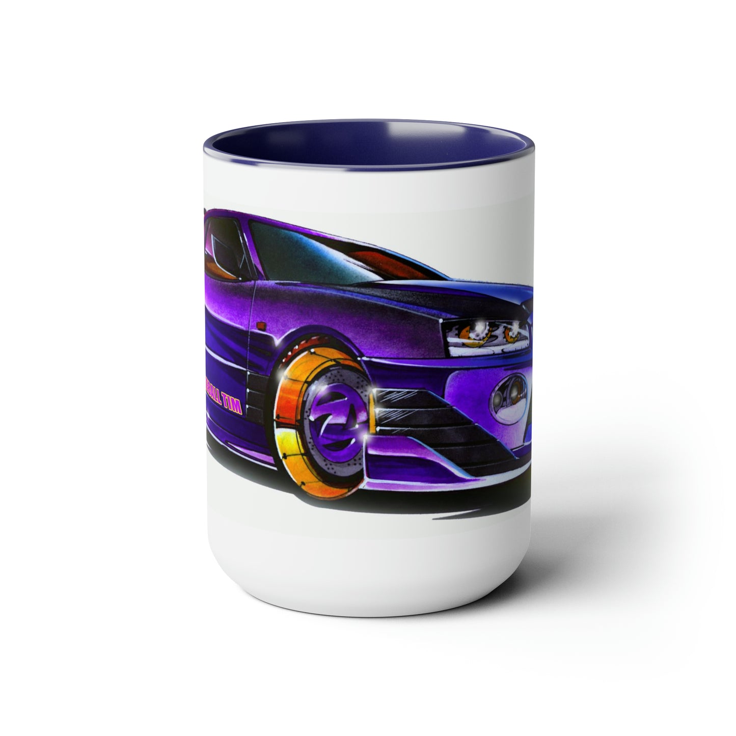SKYLINE GTR Coffee Mug, 15oz, Fireball Tim Art, Nissan Skyline, Skyline Art, Car Art, Automotive Art, Car Lovers, Car Illustration