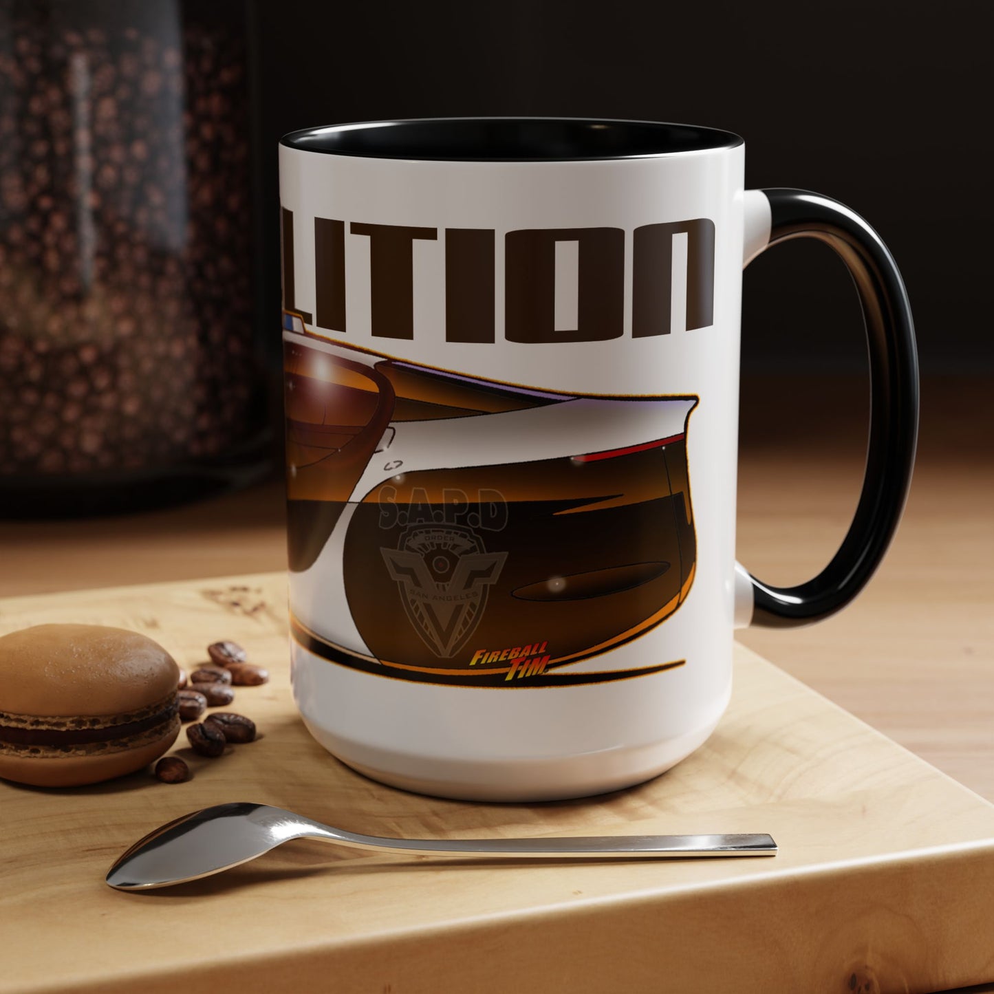 DEMOLITION MAN Sylvester Stallone Police Car Collectible Coffee Art Mug 2 Sizes