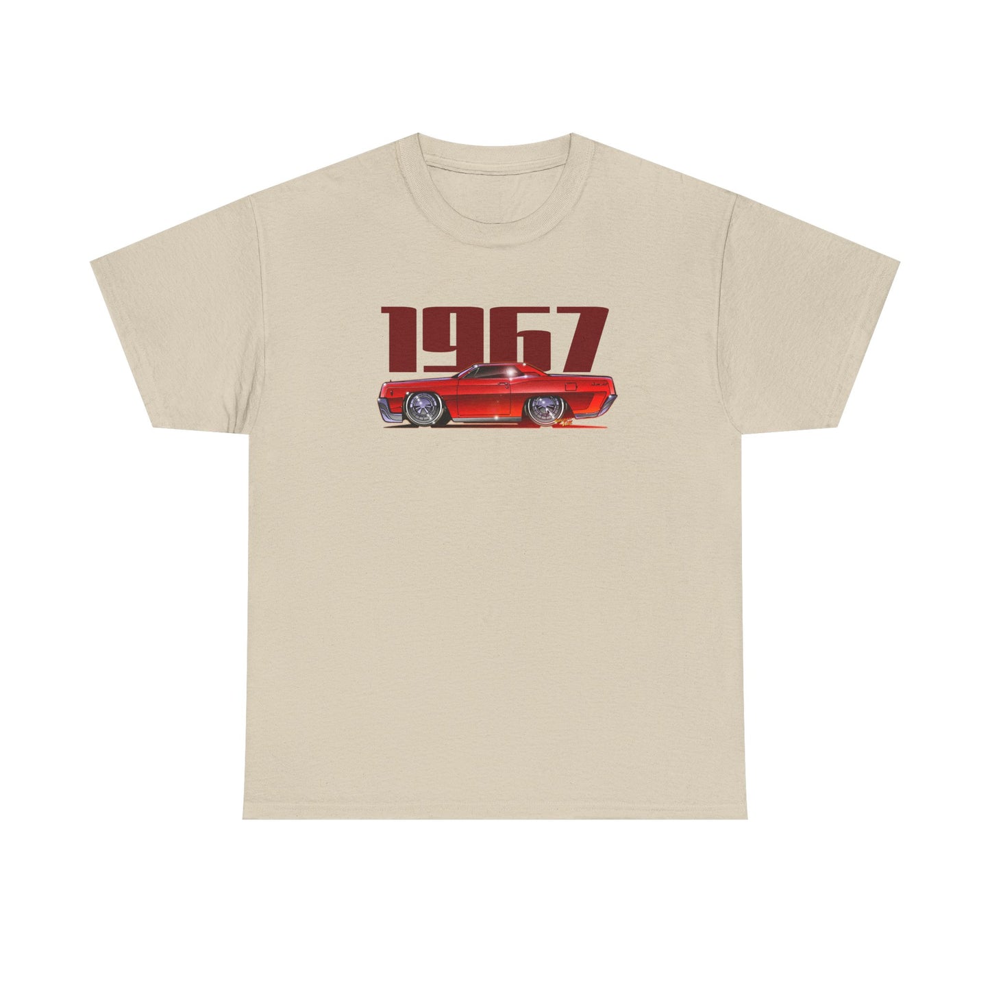 LINCOLN CONTINENTAL COUPE 1967 Heavy Cotton Tee Shirt - Multiple Colors