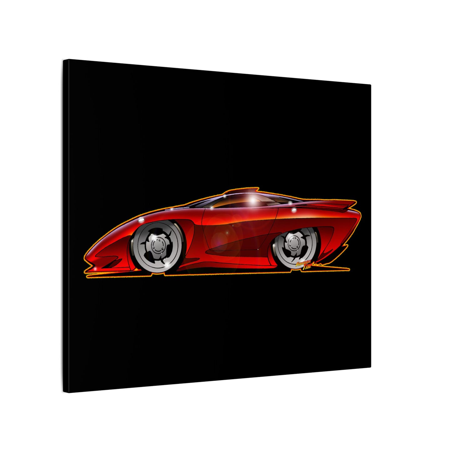 PONTIAC BANSHEE Concept Car Collectible Fireball Art Canvas Print
