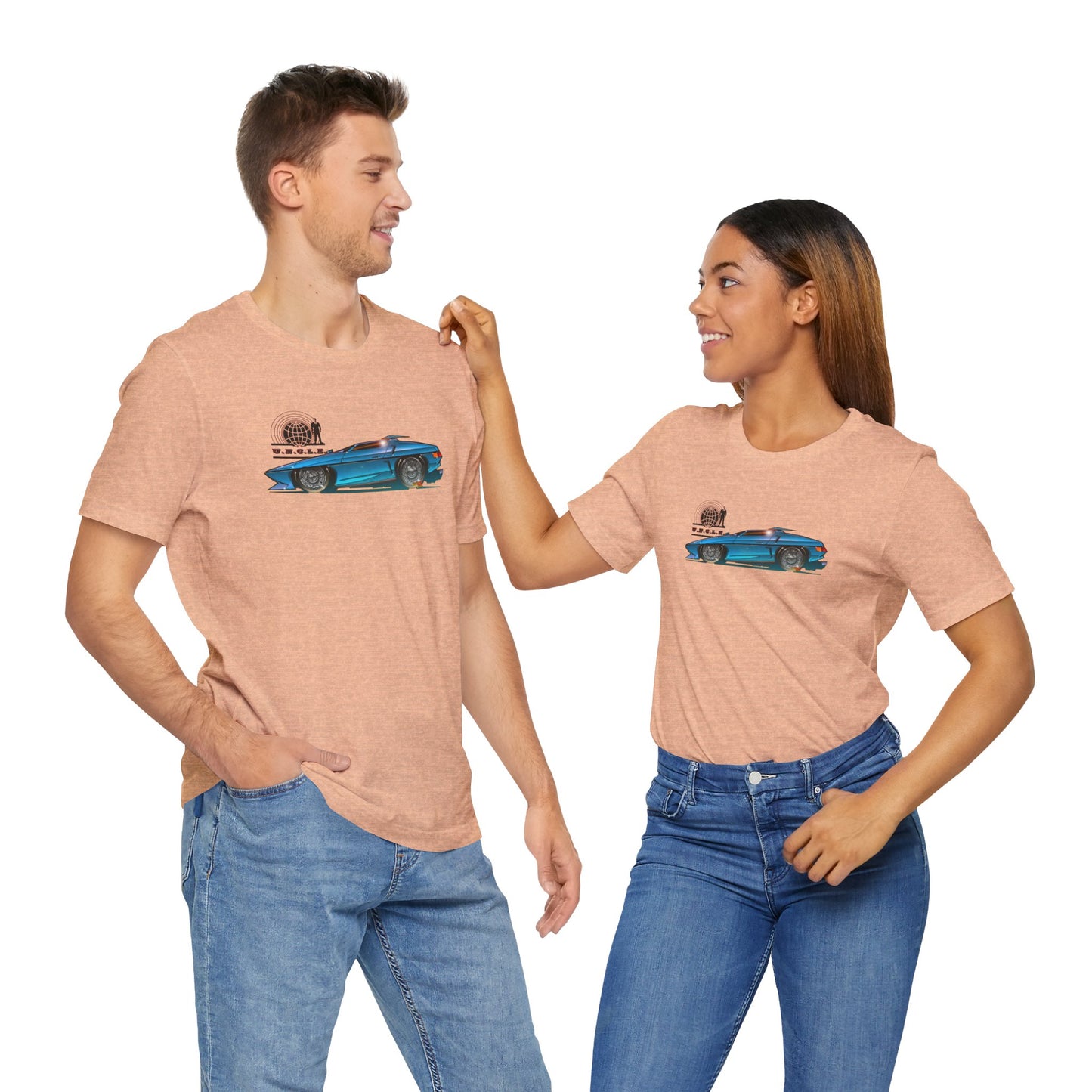 THE MAN FROM UNCLE Piranha TV Car Fireball Jersey Short Sleeve Tee Shirt - Multiple Colors