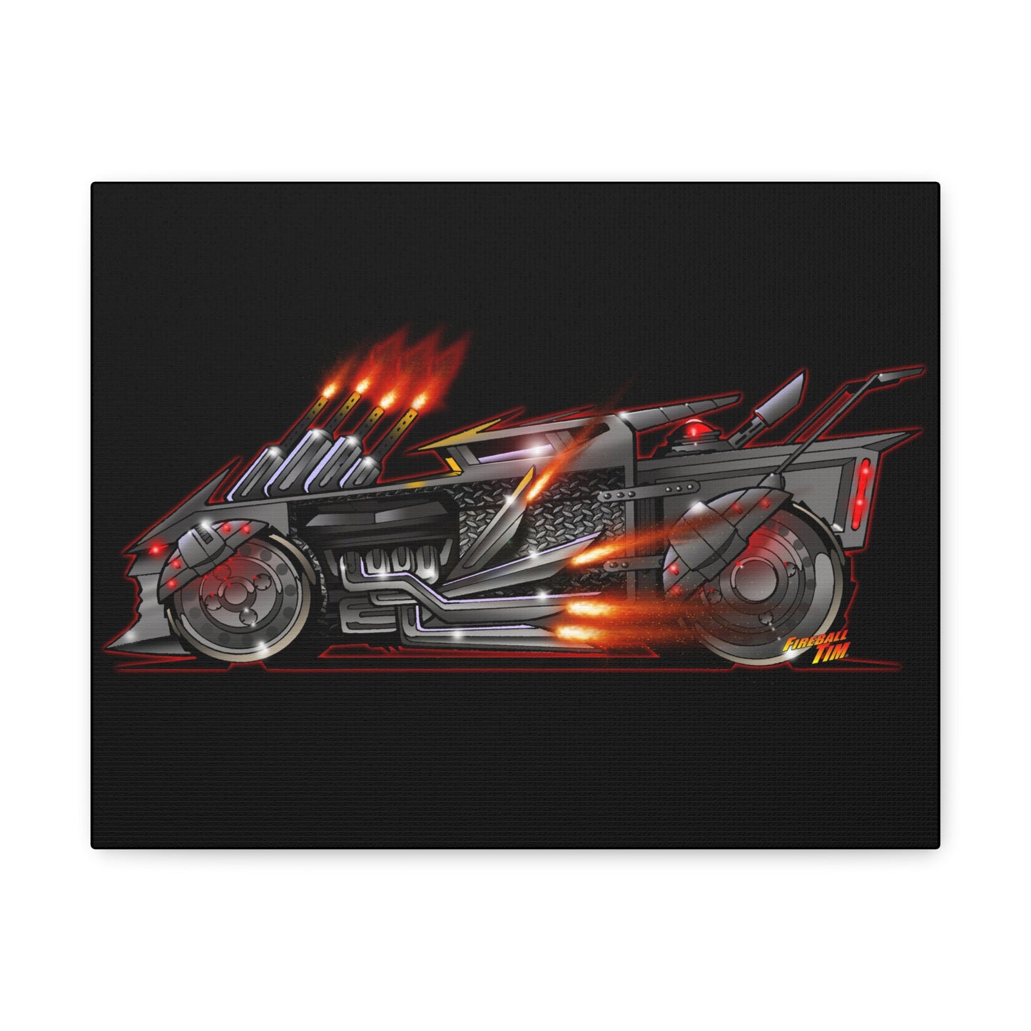 BATSHAKER BATMOBILE Movie Car Concept Art Canvas Print 11x14