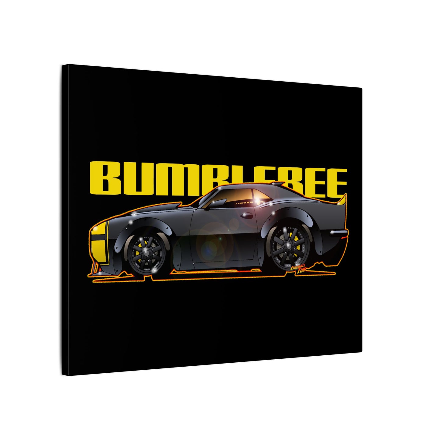 TRANSFORMERS BUMBLEBEE 1967 Camaro Fireball Art Canvas Print