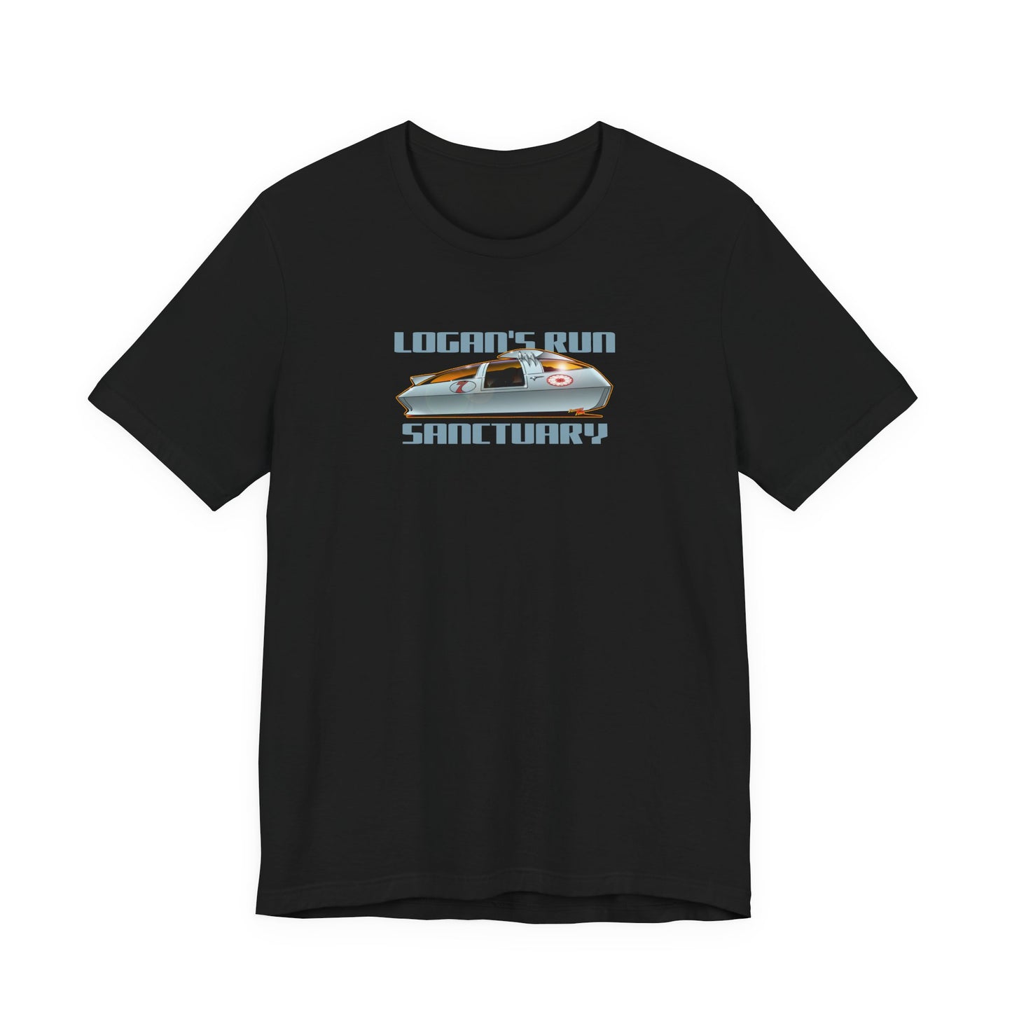 LOGAN'S RUN Sci Fi TV Car Collectible Fireball Art Short Sleeve Tee 12 Colors