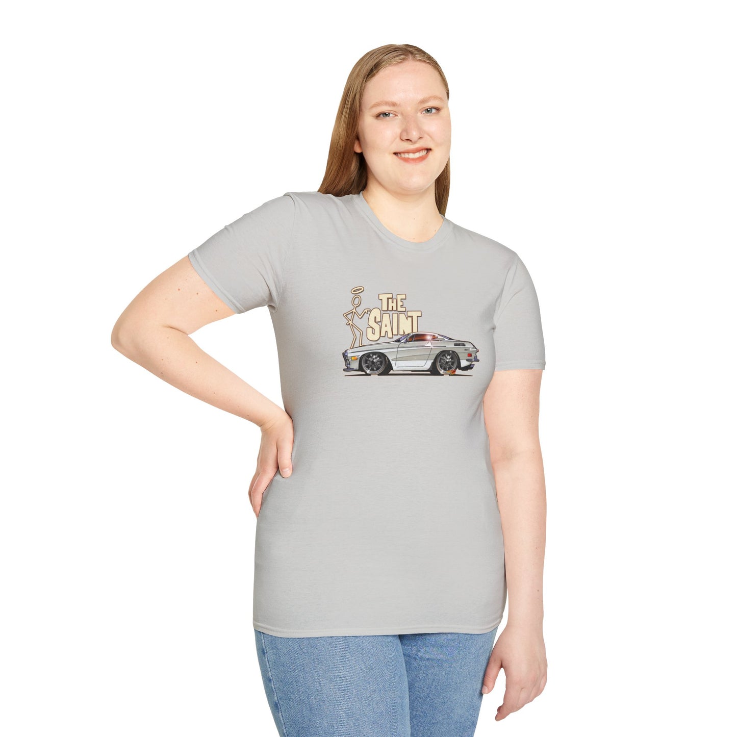 THE SAINT 1967 VOLVO 1800 S ST1 Concept Art Unisex Softstyle T-Shirt 13 Colors