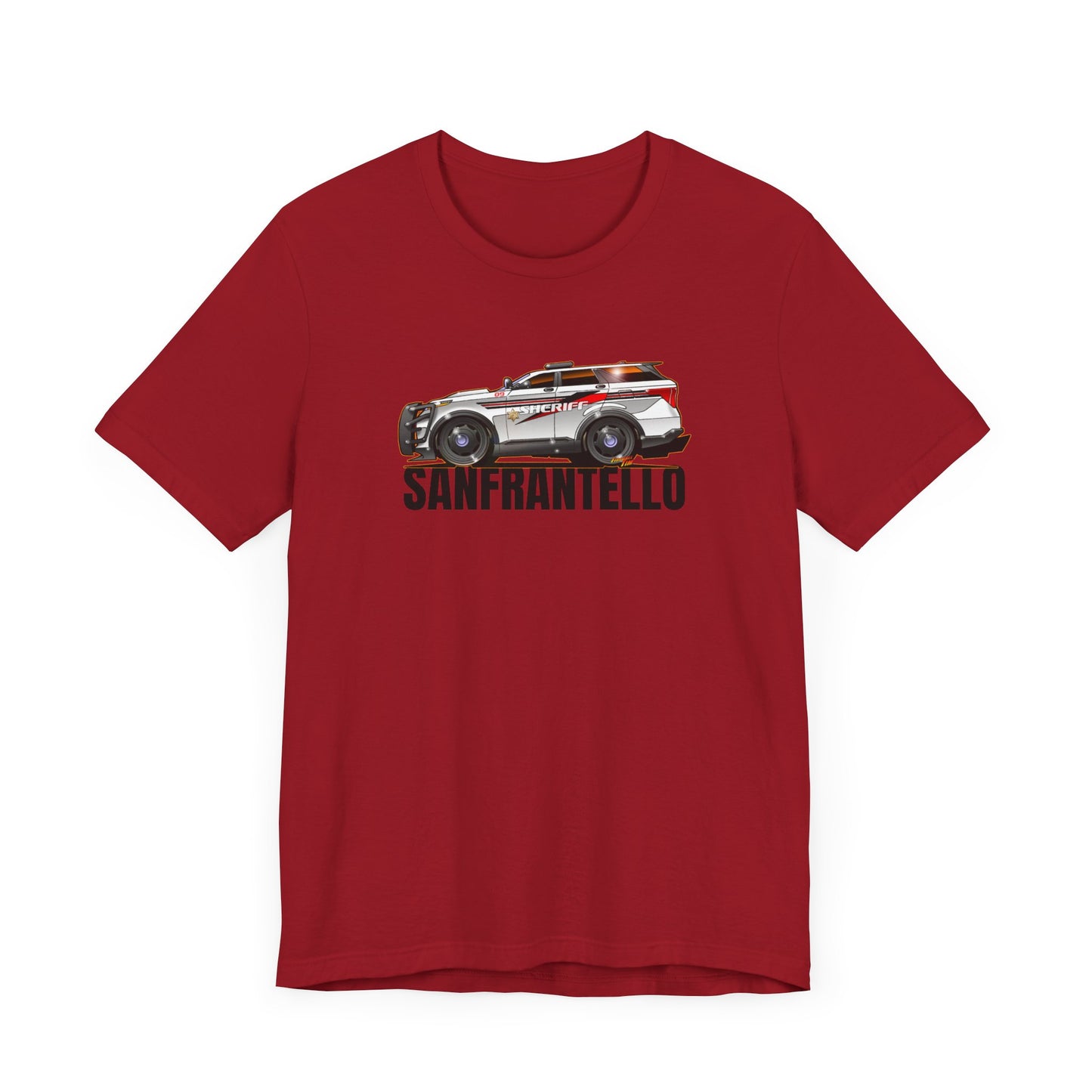 FORD EXPLORER POLICE CRUISER Sanfrantello 09 Tribute Concept Art Short Sleeve Tee 12 Colors