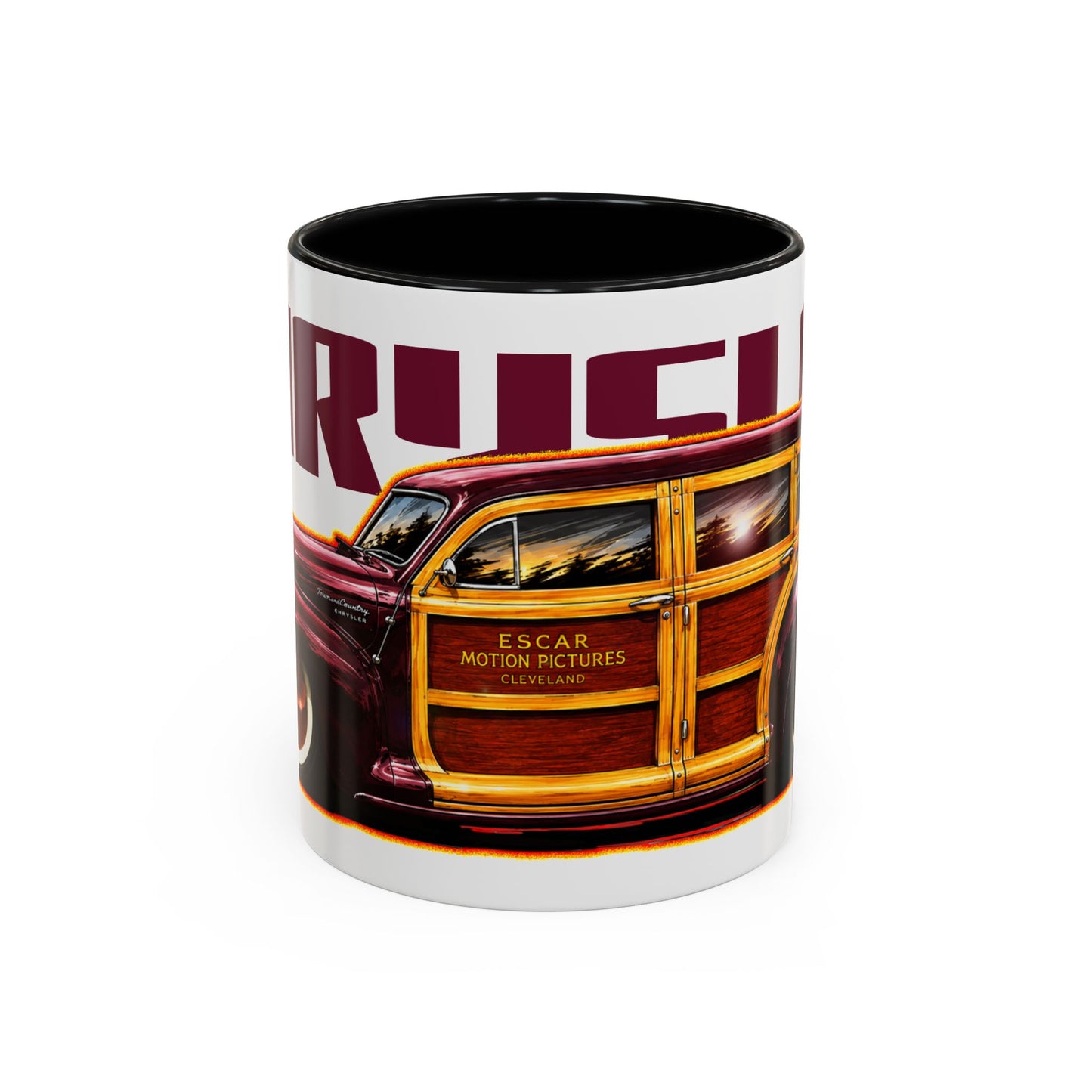 CHRYSLER TOWN & COUNTRY 1942 Collectible Fireball Art Coffee Mug - 2 Sizes