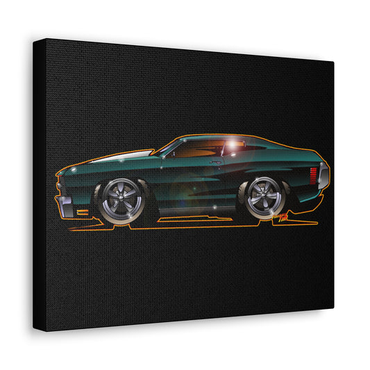 JOHN WICK Keanu Reeves 1970 CHEVROLET CHEVELLE SS 396 Concept Art Canvas Print 11x14