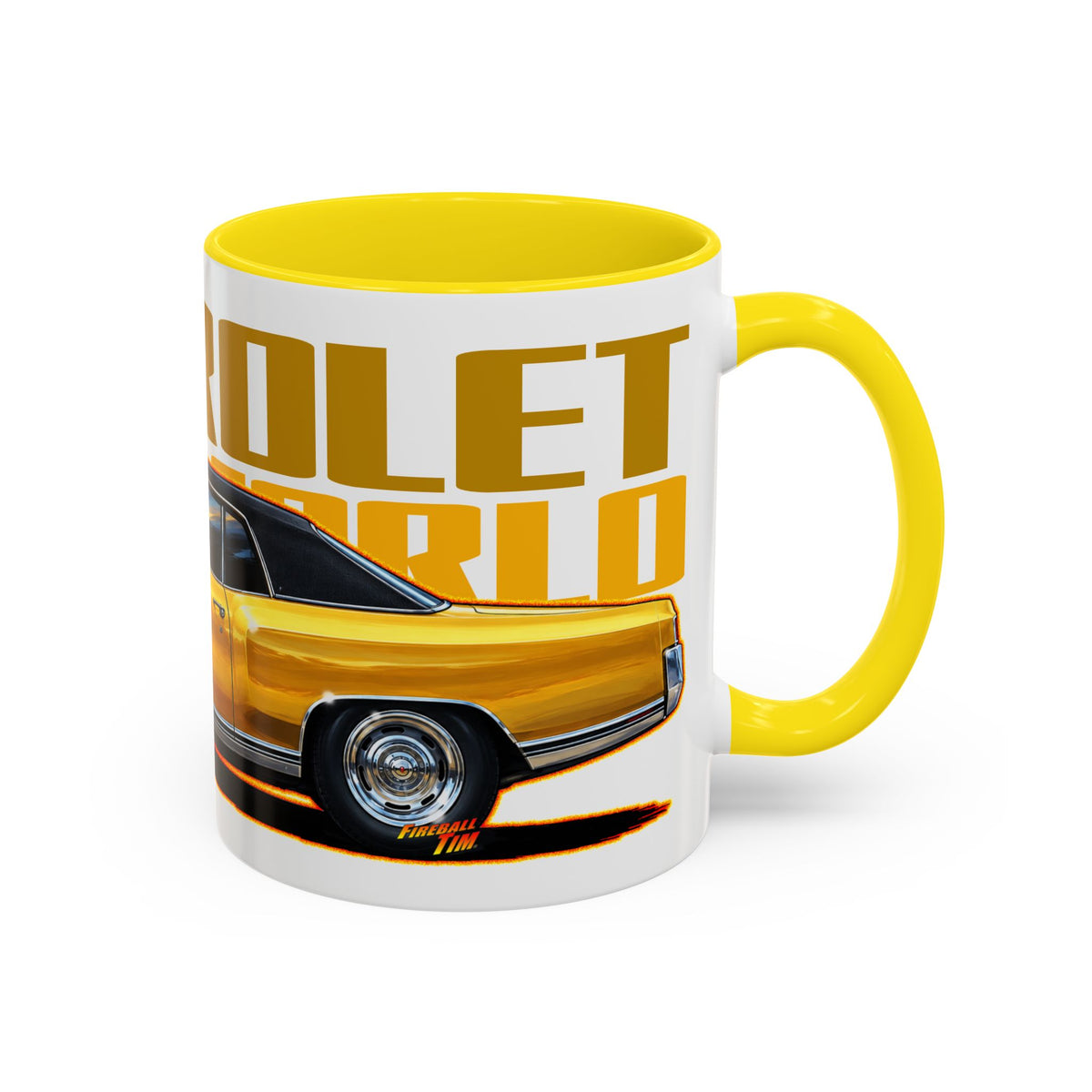 CHEVROLET MONTE CARLO 1972 Collectible Fireball Art Coffee Mug - 2 Sizes