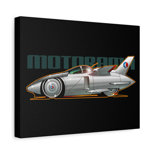 MOTORAMA FIREBIRD 1 Concept Car Fireball Art Canvas Print - 11x14