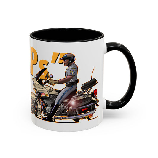 CHiPS TV Show Concept Art MOTORCYCLE Coffee Mug 2 Sizes-Mug-Fireball Tim Garage