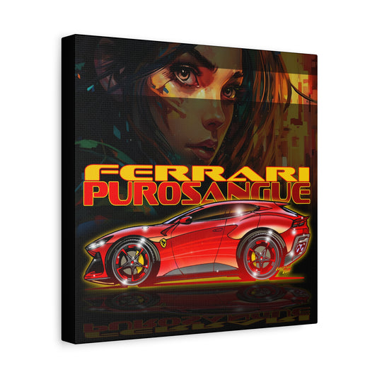 FERRARI PUROSANGUE SUV Canvas Art Wall Print - 12x12
