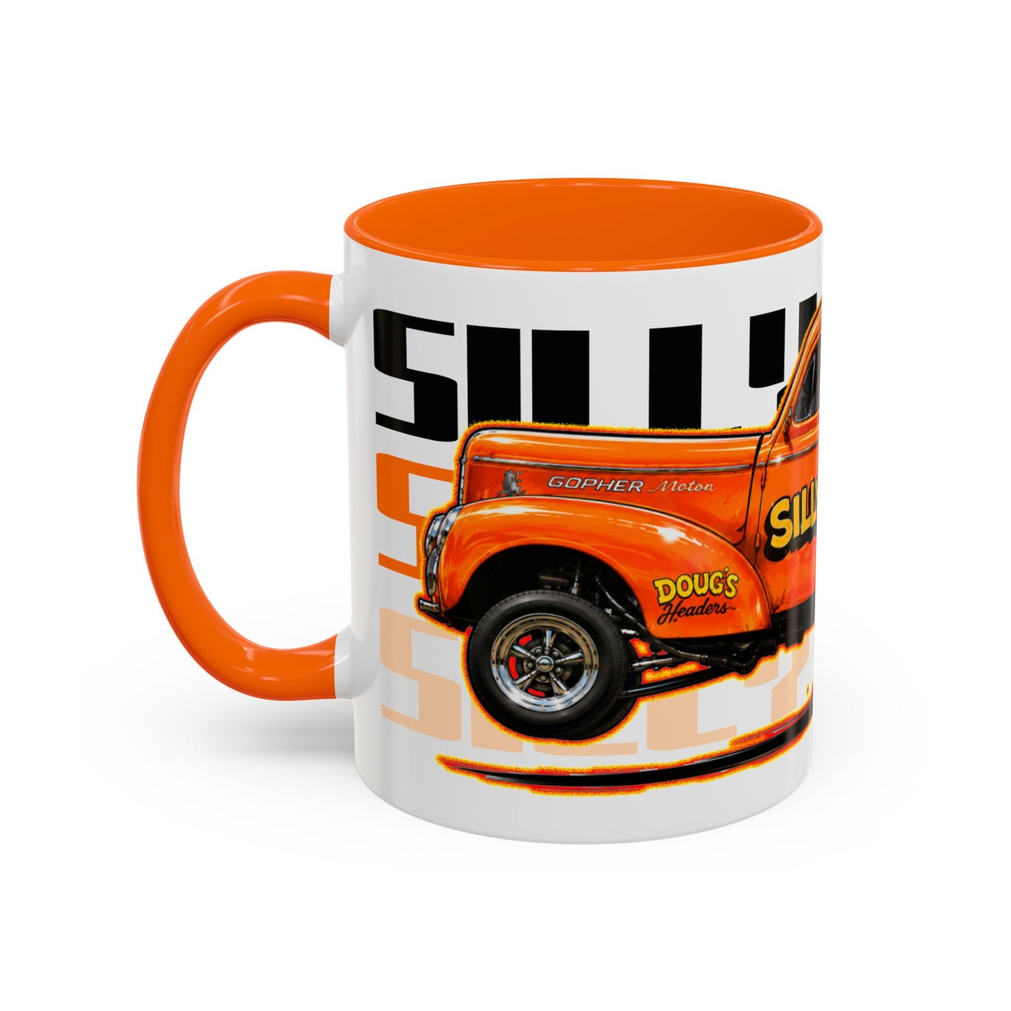 SILLY WILLER HOT ROD GASSER Collectible Fireball Art Coffee Mug - 2 Sizes