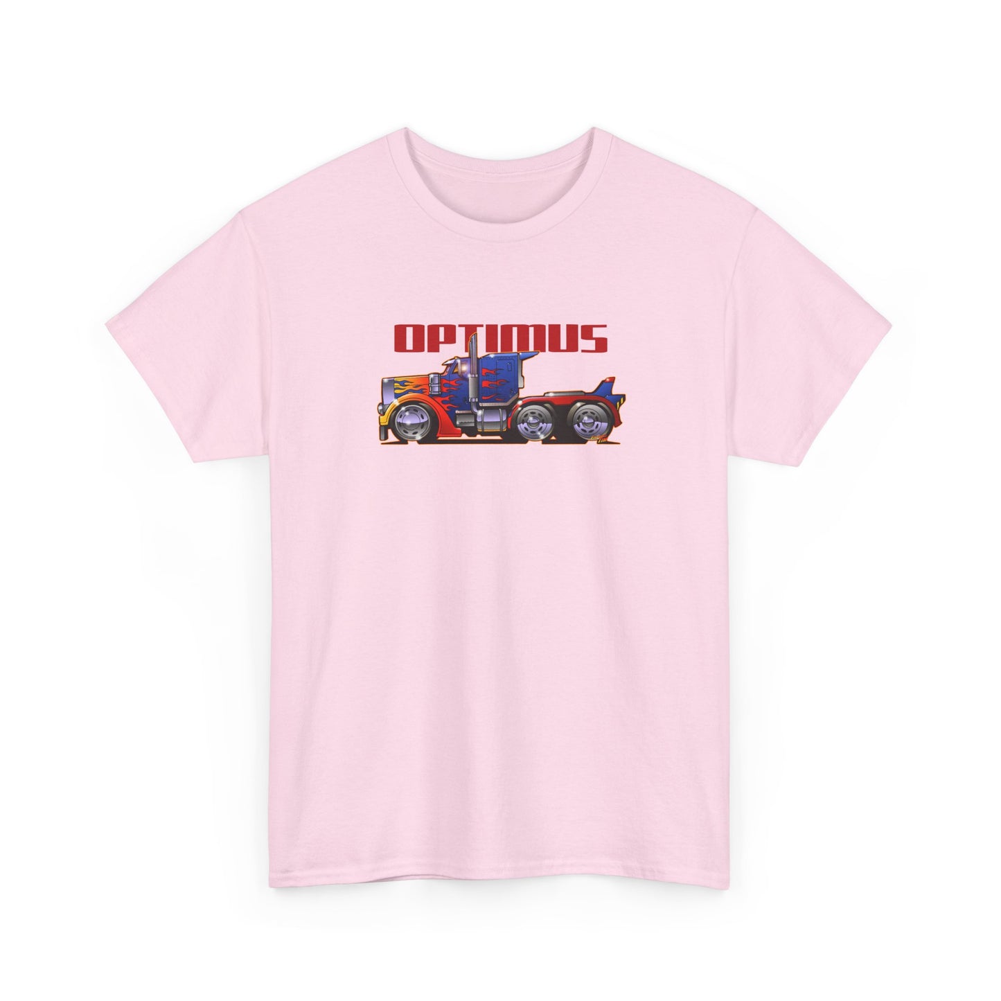 TRANSFORMERS OPTIMUS PRIME Semi Truck Fireball Art Tee Shirt - Multiples