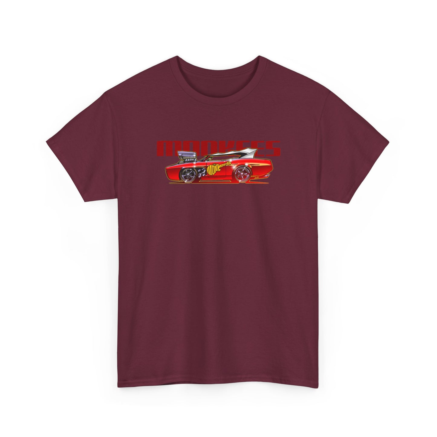 THE MONKEES Monkeemobile Cotton Tee Shirt - 12 Colors