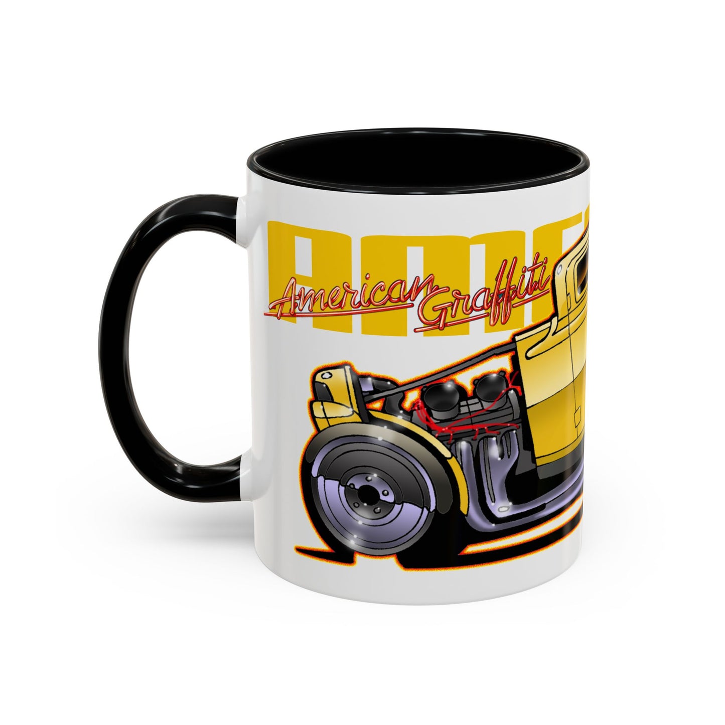 AMERICAN GRAFFITI '32 HOT ROD Movie Car Collectible Fireball Art Coffee Mug - 2 Sizes