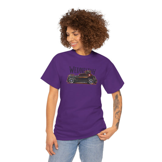 WEDNESDAY TV SHOW PONTIAC LIMO Heavy Cotton Tee Shirt - Multiple Colors