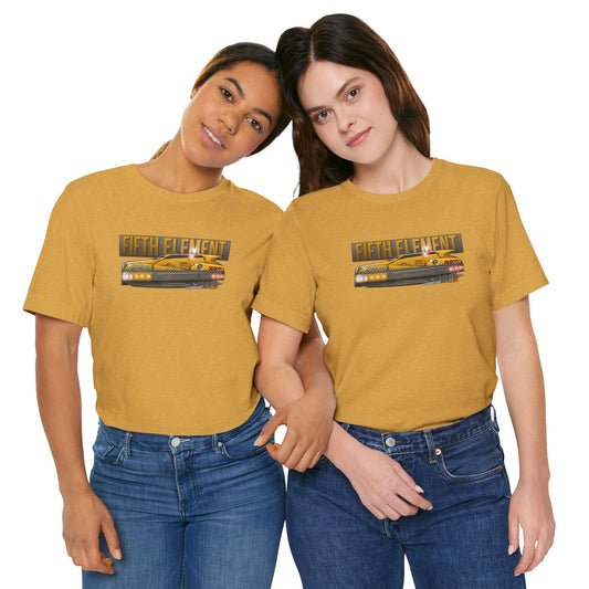 THE FIFTH ELEMENT Flying Taxi Concept Art Short Sleeve Tee 12 Colors