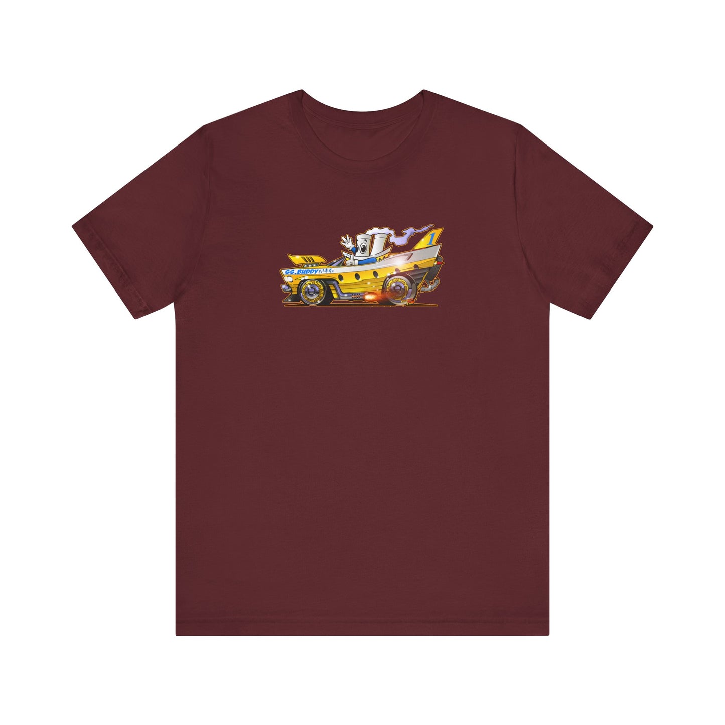 BUDDY CRUISE BUDDYMOBILE Custom Car Art Short Sleeve Tee in 17 Colors