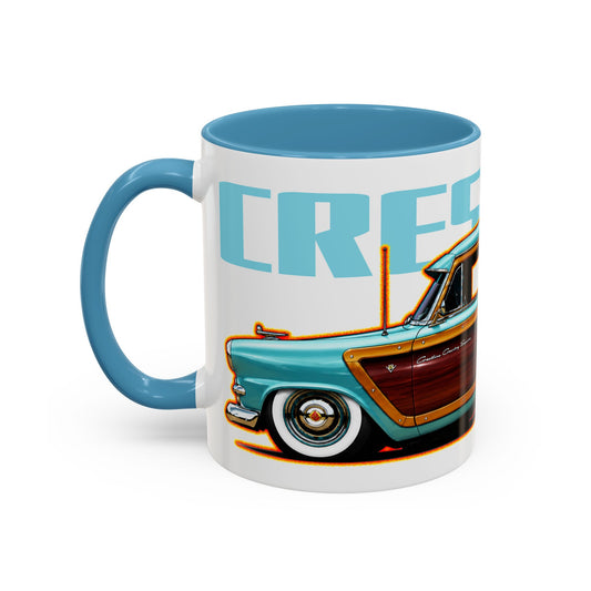 FORD CRESTLINE Country Squire Station Wagon 1953 Collectible Art Coffee Mug - 2 Sizes