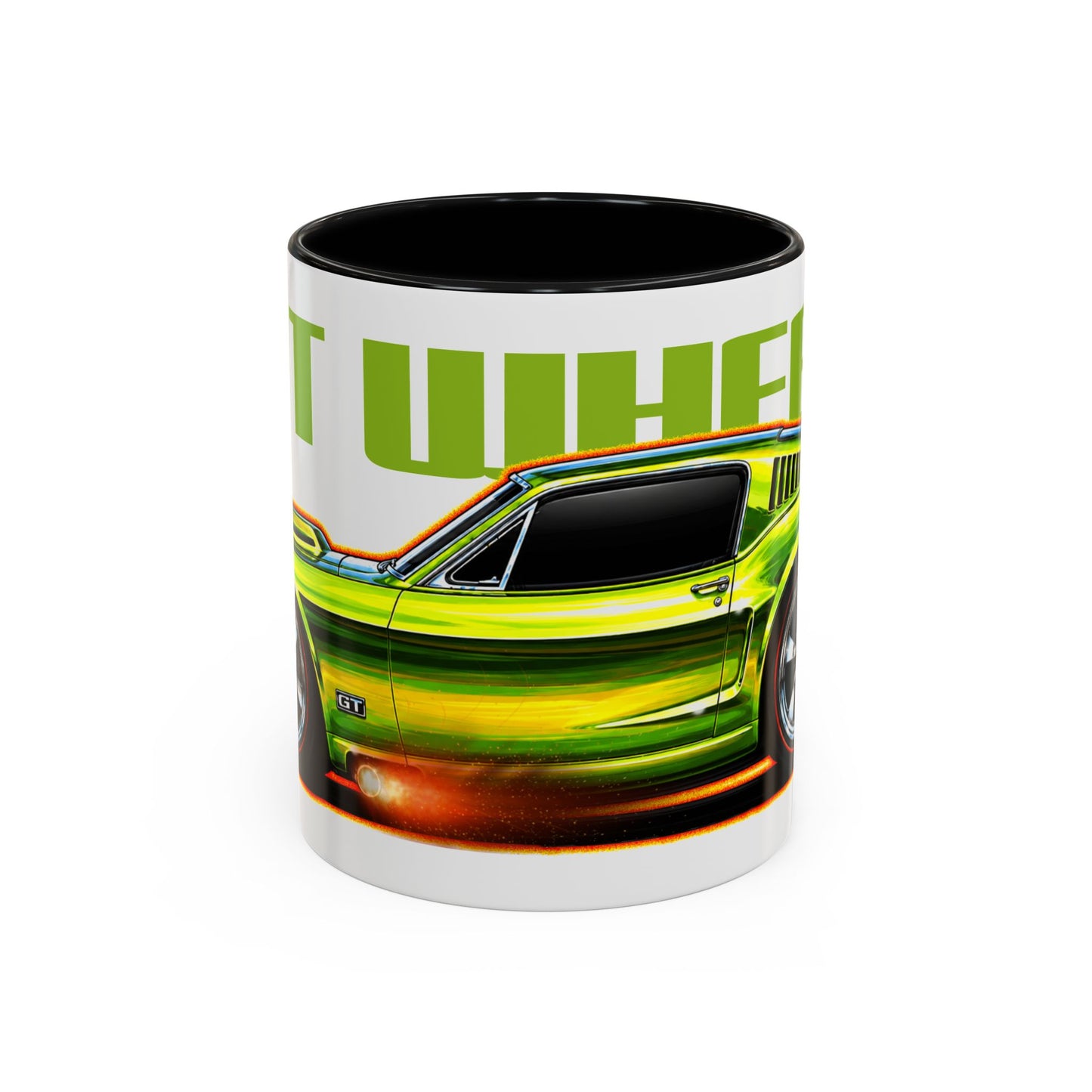 HOT WHEELS Sweet 16 MUSTANG GT Collectible Fireball Art Coffee Mug - 2 Sizes