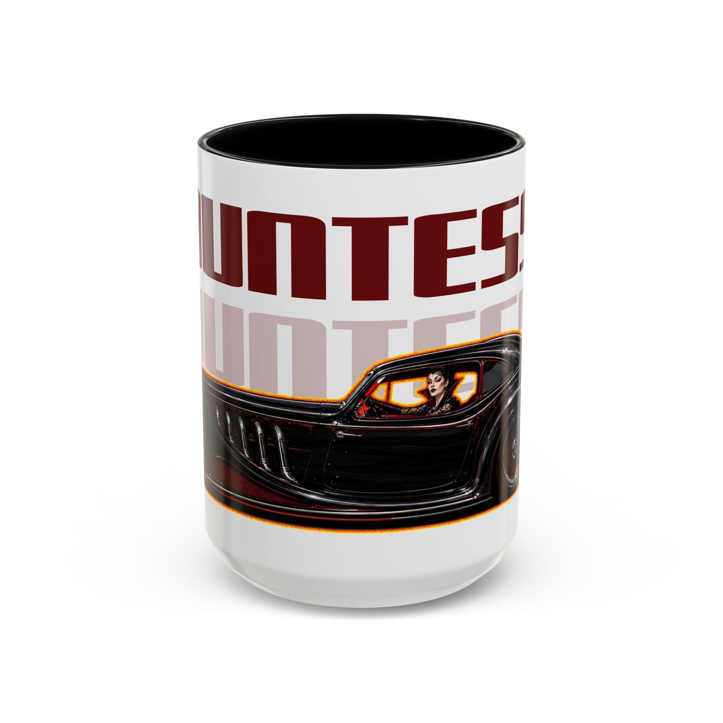 MONSTER MACHINES Vampiress Countessa Halloween Collectible Fireball Art Coffee Mug - 2 Sizes